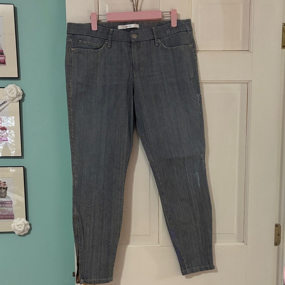 Joe's Jeans Women's pinstripe Blue Jeans